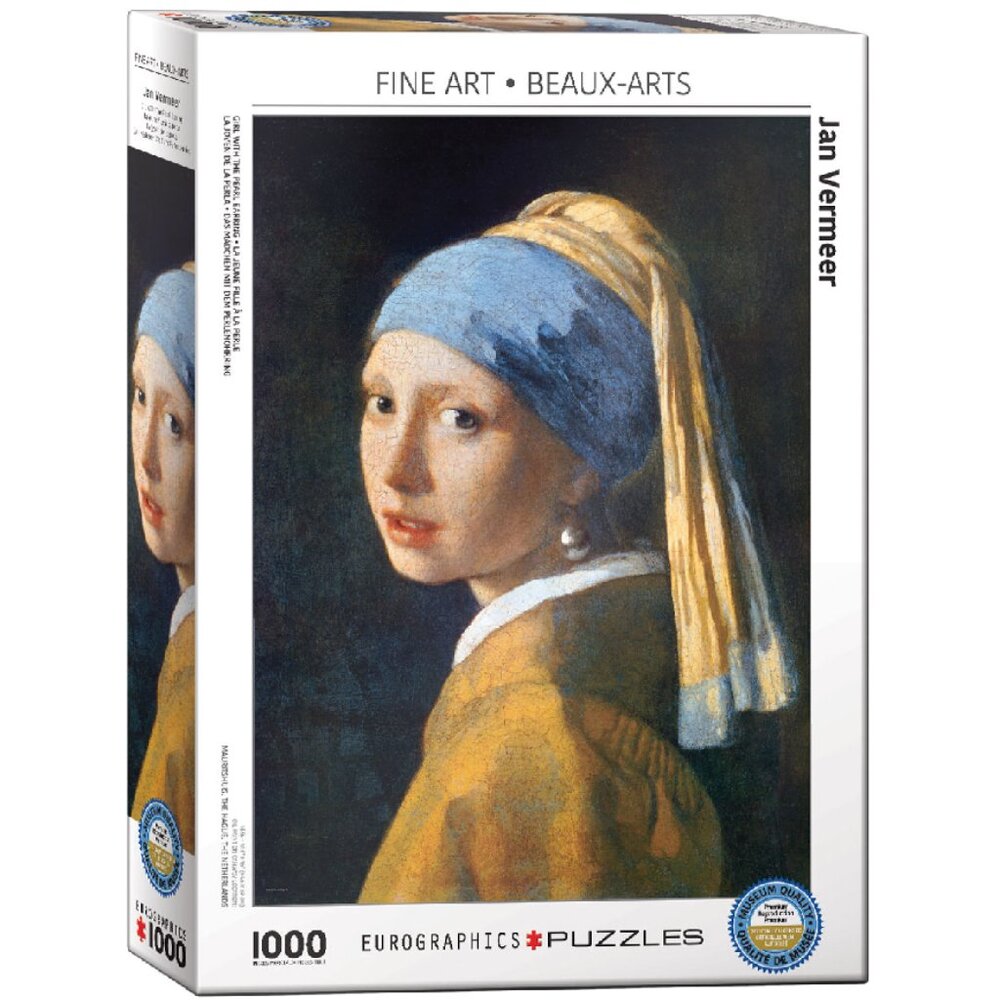 Eurographics 1000pcs Adult Puzzle -Girl with a Pearl Earring Fine Art New In Box